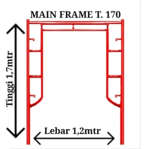 Main Frame Ukuran 1.7m